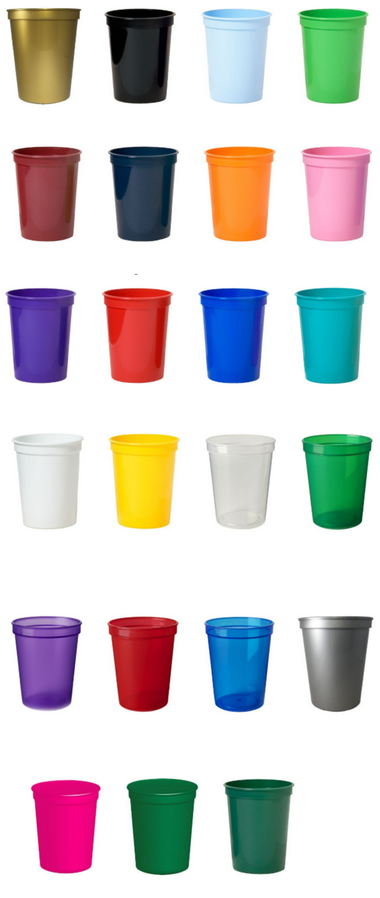 16 Oz. Smooth Stadium Cup (minimum of 100)