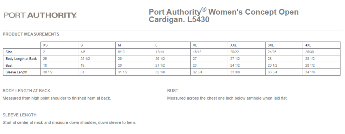 Port Authority® Women's Concept Open Cardigan  (L5430)