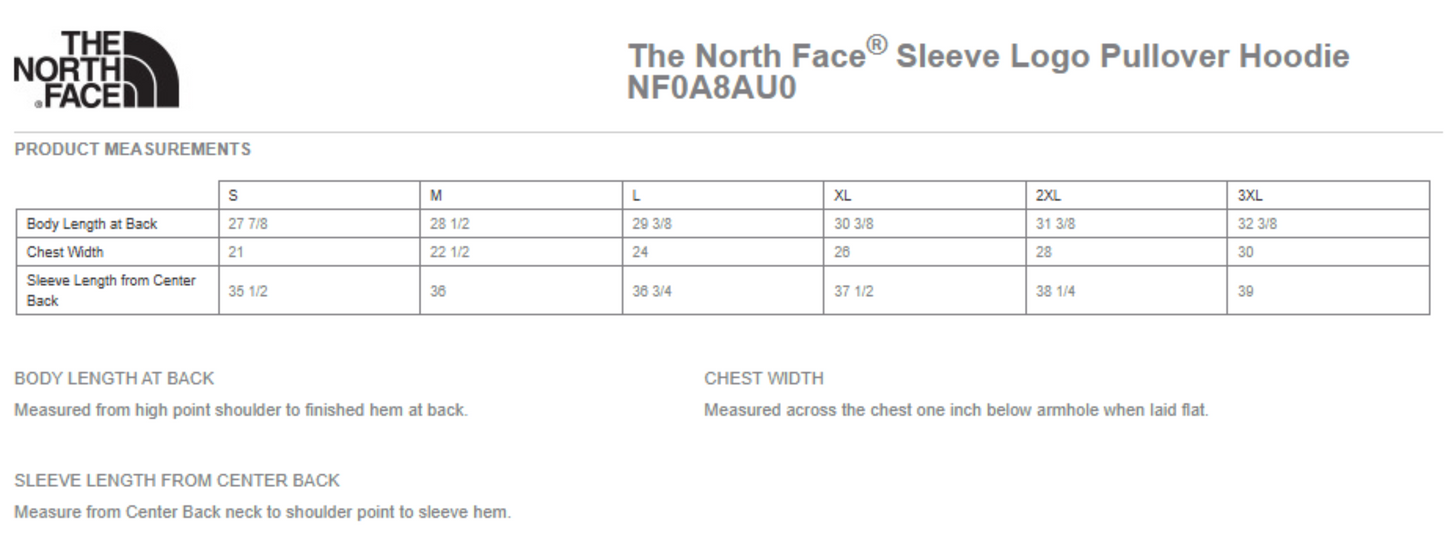 The North Face® Sleeve Logo Pullover Hoodie (NF0A8AU0)