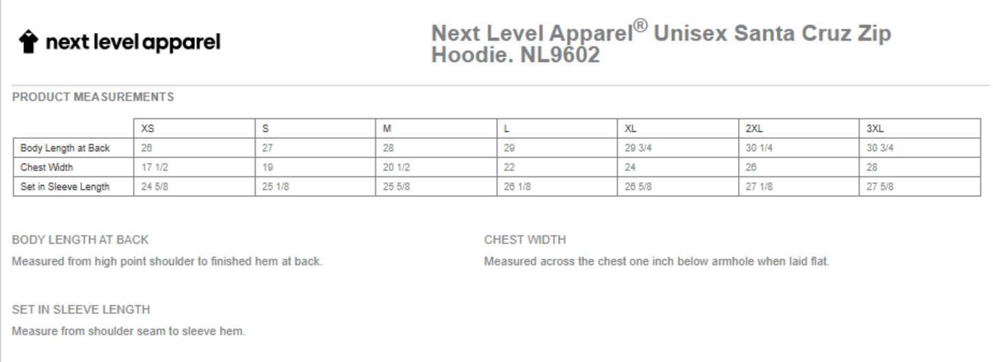 Next Level Apparel® Unisex Santa Cruz Zip Hoodie  (NL9602)